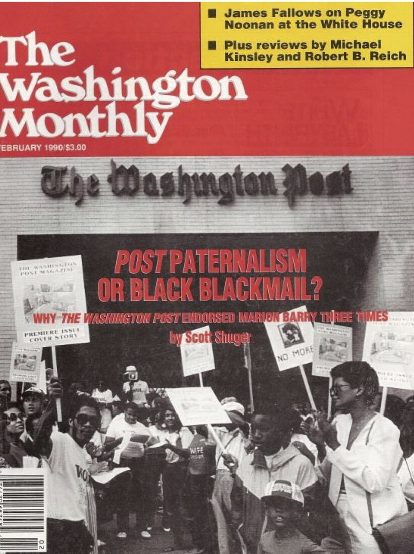 Post-Paternalism, or Black Blackmail — research cover, The Washington Monthly